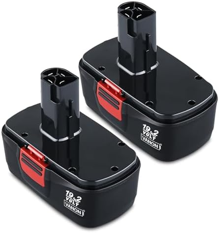 VANON 2Pack 4.8Ah 19.2V Ni-MH Replacement for Craftsman 19.2 Volt Battery