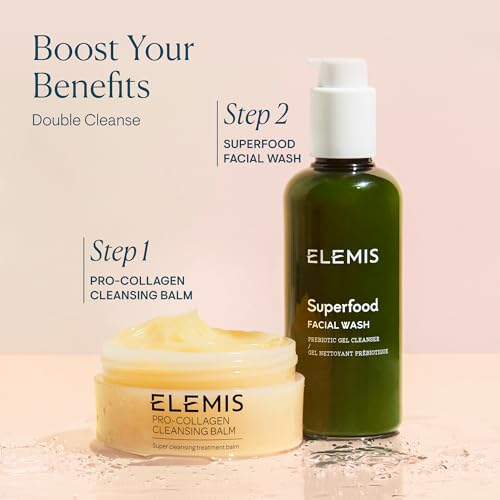 ELEMIS Superfood Facial Wash | Revitalizing Daily Prebiotic Gel Wash Gently Cleanses, Nourishes, and Balances Skin for a Fresh, Glowing Complexion