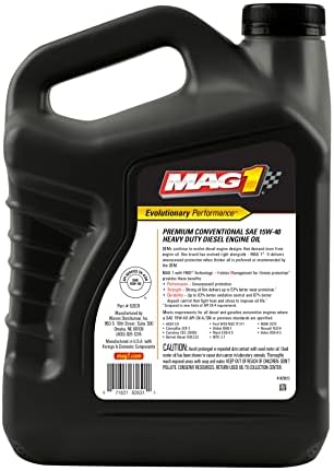62631 SAE 15W-40 Premium Conventional Heavy Duty Diesel Engine Oil - 1 Gallon