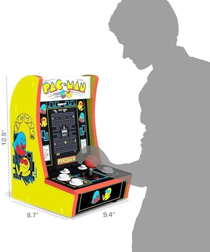 Arcade1Up Ms. Pac-Man Class of '81 Countercade, 3 Retro Games | Countertop Arcade Machine with 7-Inch LCD Screen and Real Feel Joysticks and Buttons