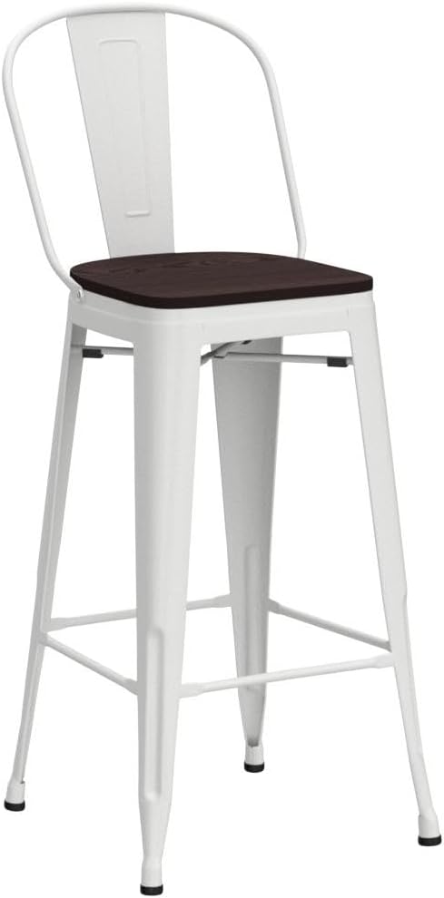 Aklaus Metal Bar Stools Set of 4
