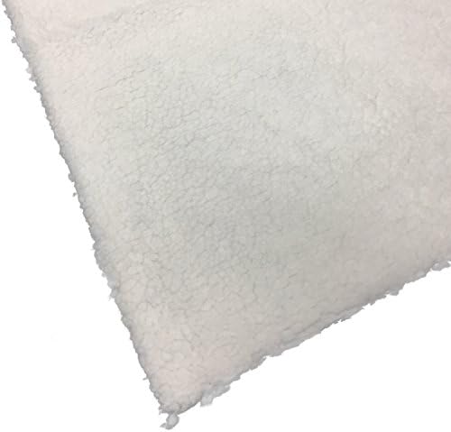 PCP Synthetic Sheepskin Fleece with Bed Pad, Wheelchair Cushion, Pressure Relief, Off-White, 30 Inch x 40 Inch
