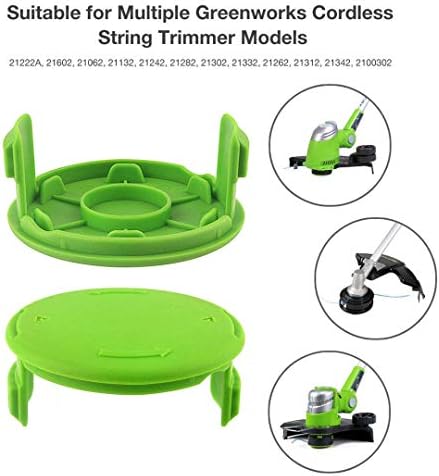 THTEN 29252 Trimmer Cap Replacement for Greenworks 21332 21342 0.065" 3PK