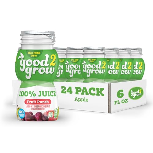 good2grow 100% Apple Juice & Fruit Punch Juice for Kids, 6 fl oz, 24 Pack