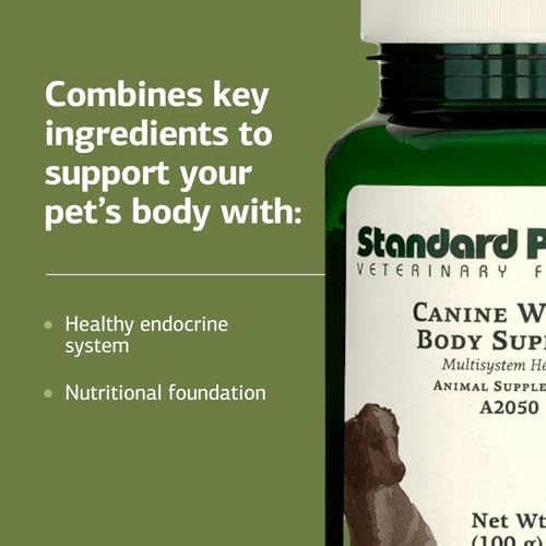 Standard Process Inc. Whole Body Multisystem Support Supplement for Canines - Nutritional Powder for Daily Health Maintenance - 25 g