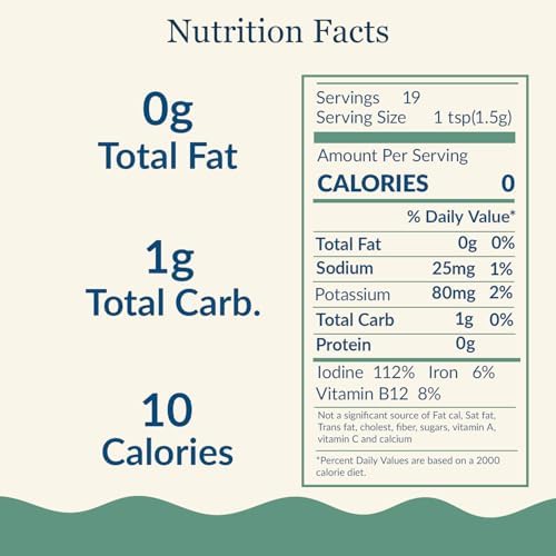 Maine Coast Sea Vegetables Organic Triple Blend Flakes Shaker, Mix of Dulse, Laver, Sea Lettuce Seaweed, Perfect for Salads, Soups, Snacks