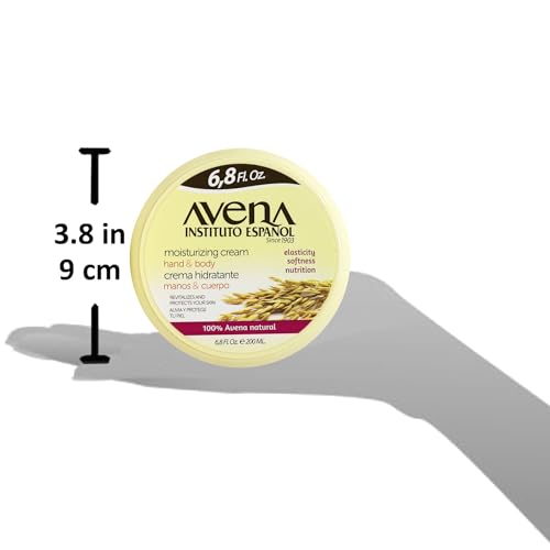 Avena Instituto Espaol Moisturizing Cream, Hand & Body, Revitalizes and Protects Your Skin, 2-Pack of 6.8 FL Oz Each