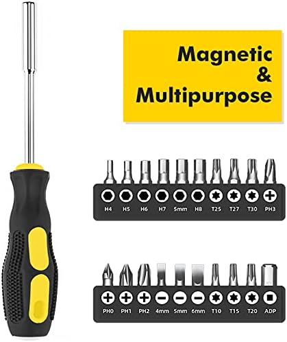 DOWELL Tool Set, 90 Piece Tool Kit with Wrench Set, Home Tools | wrenches, hammer, pliers, screwdrivers, rust-resistant steel, durable plastic case, ANSI certified