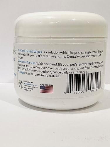 Truseb | Dental TRUCLENS Wipes for Dogs and Cats (50ct Wipes)