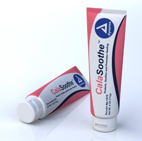 Dynarex CalaSoothe Skin Protectant Moisture Barrier Cream - Anti Itch Cream with 20% Zinc Oxide & 0.4% Menthol for Relief of Dryness, Itching, Rash
