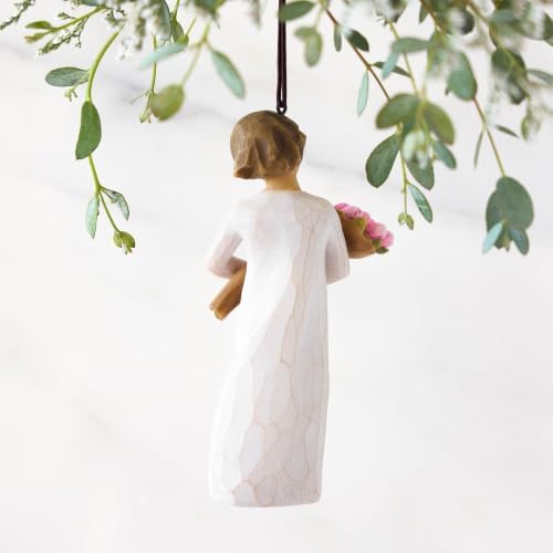 Willow Tree Holy Family, Sculpted Hand-Painted Hanging Ornament | Sentimental Keepsake Gift for Loved Ones, Cast from a Susan Lordi Original Carving, Cast Resin, Ready to Hang