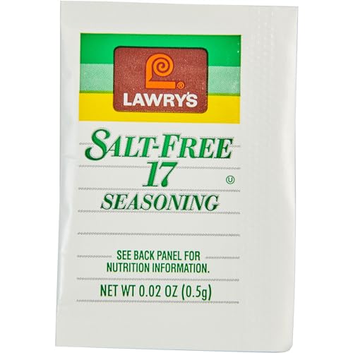 Lawry's Salt Free 17 Seasoning, 10 oz - One 10 Ounce Container of 17 Seasoning Spice Blend Including Toasted Sesame Seeds, Turmeric, Basil and Red Bell Pepper for Seafood Poultry and Beef