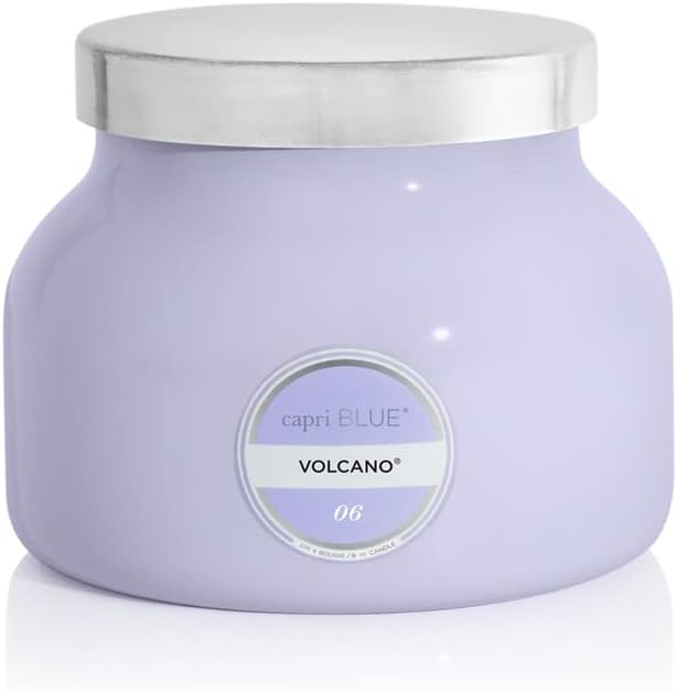 Capri Blue Volcano Scented Candles - Luxury Glass Jar Candles for Home Scented with Tropical Fruit & Sugared Citrus - Soy Wax Blend - Blue Color (19 oz)