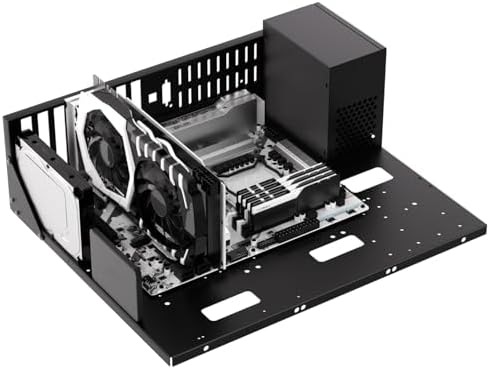 PC Test Bench, Open Air PC Case, ATX Open Frame Computer Chassis, DIY Techbench PC Case for EATX ATX MATX ITX