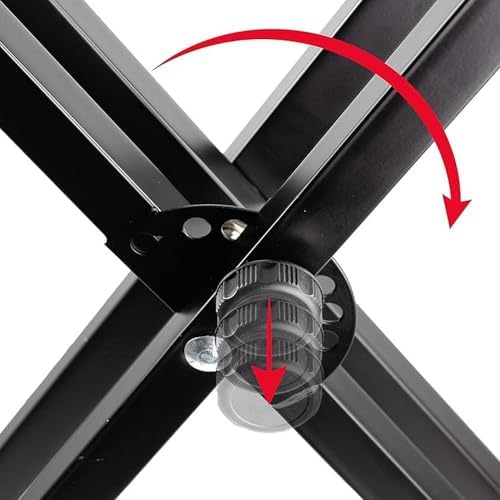 RockJam RJX29 Adjustable X Frame Keyboard Stand with Locking Straps