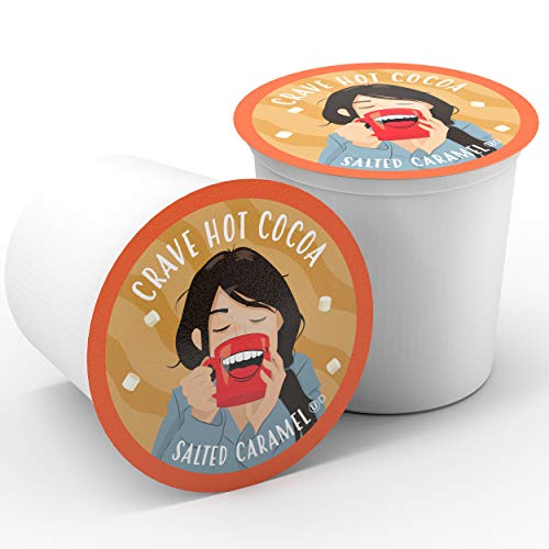 Crave Hot Chocolate Pods, Compatible with 2.0 K-Cup Brewers, Mint Chocolate, 40 Count