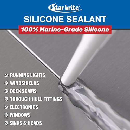 STAR BRITE Marine Silicone Sealant White - Waterproof