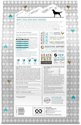 I and love and you Nude Super Food Dry Dog Food - Salmon + Whitefish - Prebiotic + Probiotic, Grain Free, Real Meat, No Fillers, 5lb Bag