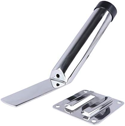 Deck Mount Fishing Rod Holder, Marine Grade Stainless Steel Adjustable Fishing Rod Holders, Support for Marine Boat Yacht