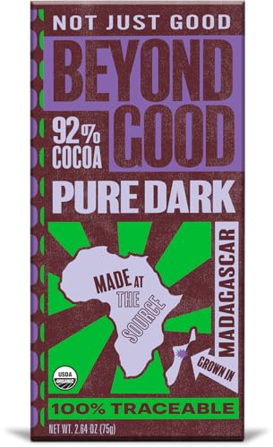 Beyond Good Organic 92% Dark Chocolate Bar, 2.64 OZ