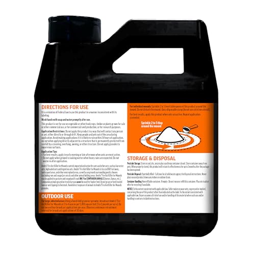 Amdro Fire Ant Killer for Mounds, 1 Lb | Dual-action fire ant killer granules, targets visible and hidden mounds, kills imported and native fire ants