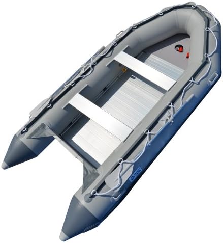 BRIS 12.5 ft Inflatable Boat Inflatable Fish Hunter & Person Inflatable Raft Boat