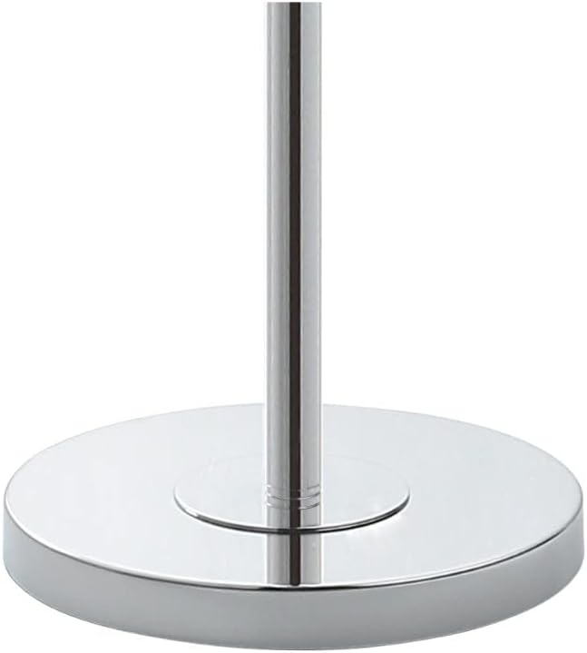 JONATHAN Y Abigail 61" Crystal Metal LED Floor Lamp, Clear/Chrome | Chandelier Style, Contemporary Glam Design, White Linen Drum Shade, Rotary Switch