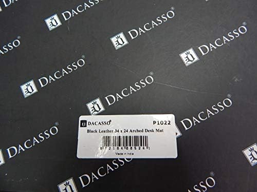 Dacasso Black Arched Desk Pad, 34.00 x 24.00 x 0.25 (P1022)