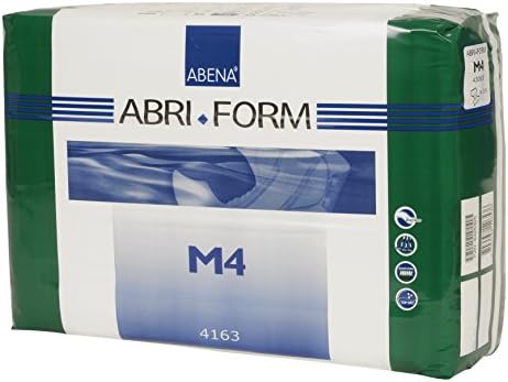 Abena Abri-Form Comfort Plastic-Backed Briefs, Level 4, (Medium To Large Sizes) Medium, 14 Count | Disposable