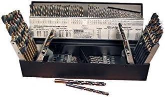 Viking Drill and Tool by Norseman 93840 SP-115 Type 240-UB 135 Degree Split Point Magnum Super Premium Jobber Drill Set (115 Piece)