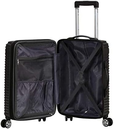 Rockland Star Trail Hardside 2 Piece Expandable Spinner Wheel Luggage Set, (20"/24"/28"), Champagne