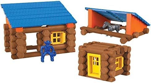 LINCOLN LOGS – Oak Creek Lodge – 137 Pieces - Real Wood Logs-Ages 3+ - Best Retro Building Gift Set for Boys/Girls – Creative Construction