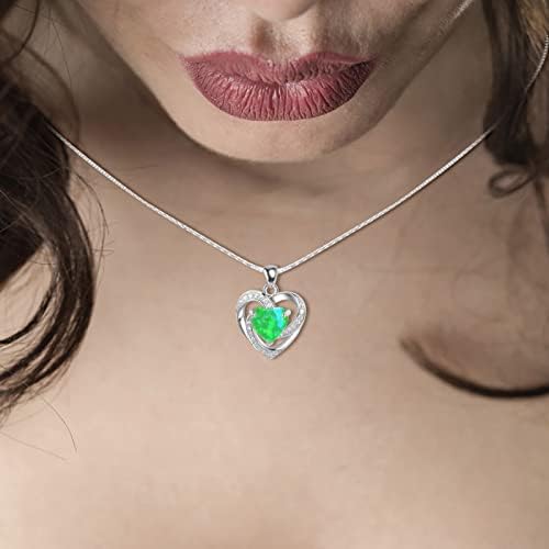 Haul Store Clearance Outlet 14K Gold Necklace for Women Liquidation Pallets Ofertas Relampago De Hoy Sterling Silver Diamond Zircon Heart Shape