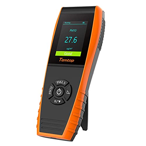 Temtop Air Quality Monitor PM2.5 PM10 Particle Counter, Formaldehyde, Temperature, Humidity