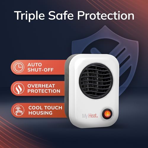 Lasko MyHeat Personal Space Heater, Compact, White