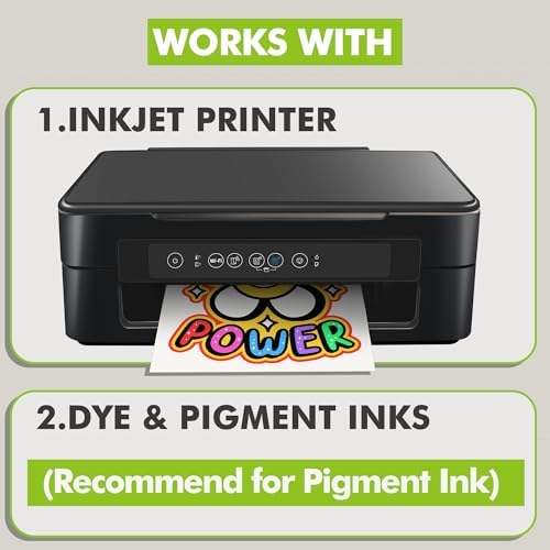 Koala Iron on Heat Transfer Paper for Dark Fabric, 20 Sheets, 8.5x11 In