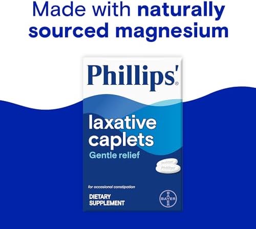 Phillips' Laxative Easy-To-Swallow Caplets, 55 Count