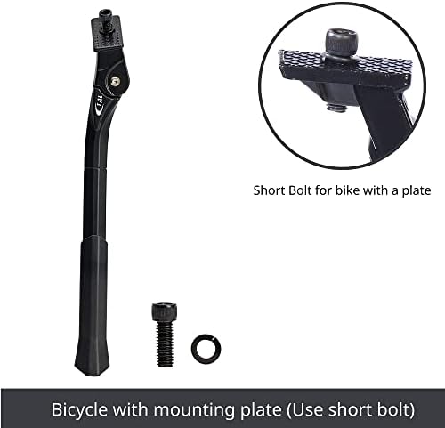 N+1 Aluminum Alloy Center Mount Kickstand | For 20"-28" Mountain, Road, BMX, MTB & Kids' Bikes