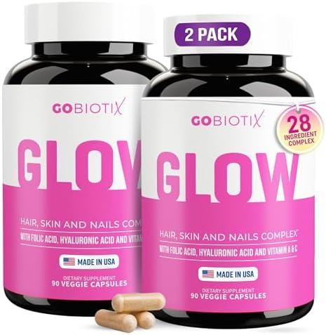 GOBIOTIX Hair, Skin & Nails Vitamins for Women — 10, 000mcg Biotin