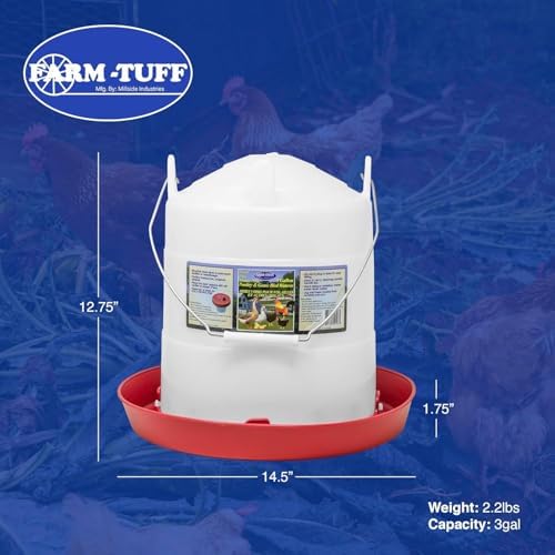 FARM-TUFF Plastic Easy Fill Poultry Waterer