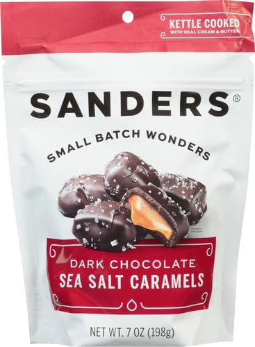 Sanders Dark Chocolate Sea Salt Caramels - 36 ounces (2.25 pounds)