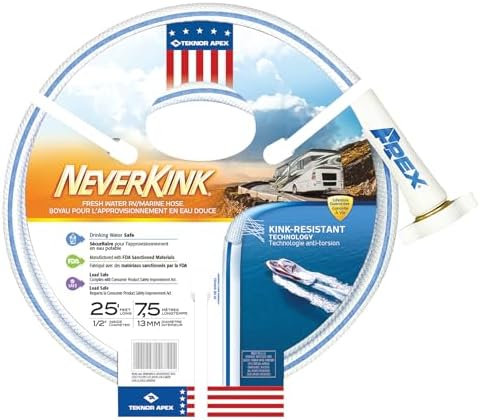 Teknor Apex 1108899 1/2" x 25' RV/Marine Neverkink Hose