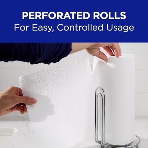 Sparkle Professional Series by Georgia-Pacific PRO 2-Ply Perforated Kitchen Paper Towel Rolls, Individually Wrapped, White, 11” x 8.8” (LxW), 70 Sheets/Roll, 30 Rolls/Case, 2717201