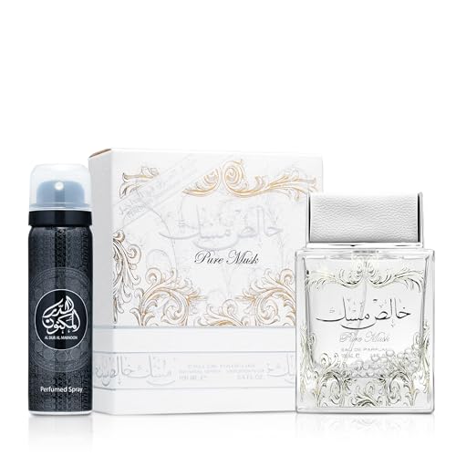 Lattafa Pure Musk Eau De Parfum Spray, 3.4 Ounce (Unisex)
