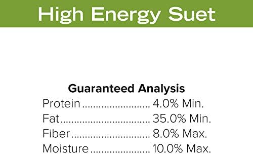 Blue Seal High Energy Suet Cakes for Wild Birds - No Mess Suet Feed, Food for Woodpeckers, Cardinals, Siskins, Sparrows & More - 11oz Suet Feeder