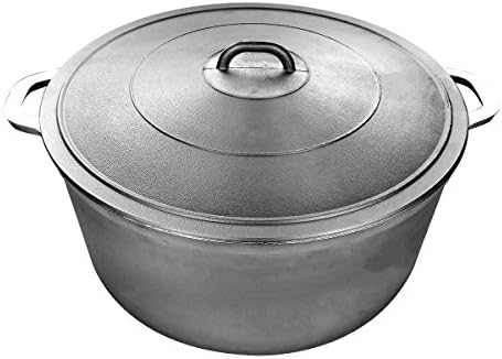 Uniware 9900 Super Quality Aluminum Caldero,Dutch Oven, 51 QT,Silver (55cm (21.7-Inch))