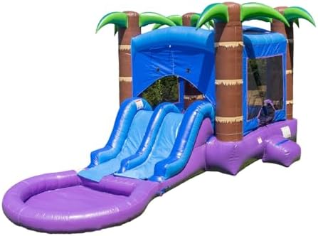 14x18 Enchanted Forest Inflatable Bounce House Dual Slide Pool