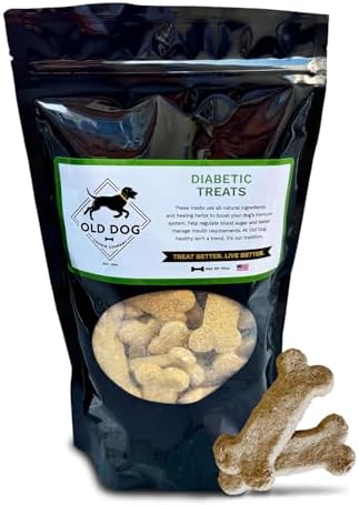 Old Dog Cookie Company All Natural Diabetic Dog Treats – Vet Approved Dog Snacks | Best Healthy Chews for Dogs, Top Treat for Dogs | Low Glycemic