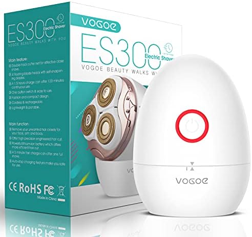 VOGOE Electric Shaver for Women, 3D Floating Blade Rotary Razor, ES300