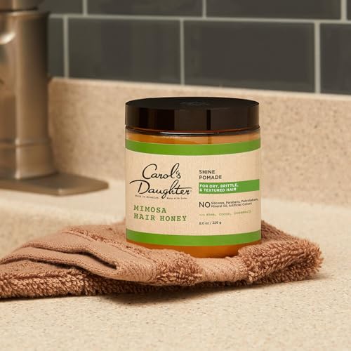 Carol's Daughter Mimosa Hair Honey Shine Pomade for Textured and Curly Hair - with Shea Butter & Rosemary Oil, 8 fl oz